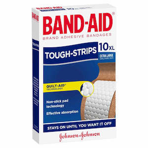 Band Aid: Band-Aid Tough Strips Extra Large 10pk