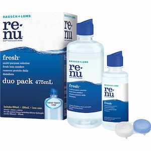 Bausch + Lomb Renu Fresh Multi Purpose Solution Duo Pack with Lens Case 355ml + 120ml