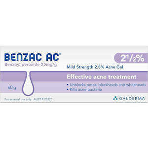 Benzac: Benzac AC Gel 2.5% 60g