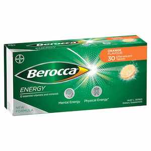 Berocca: Berocca Energy Orange Effervescent Tablets 30s