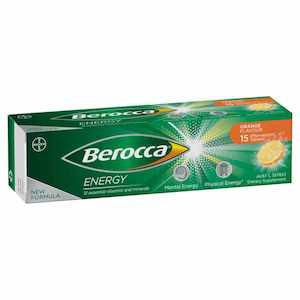 Berocca Energy Orange Effervescent Tablets 15s