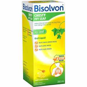 Bisolvon: Bisolvon Chesty Ivy Leaf Honey & Lemon Liquid 200ml