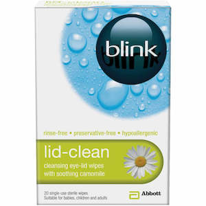 Blink Lid-Clean Wipes 20s