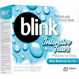 Blink Intensive Tears Drops Single Dose 20 x 0.4ml