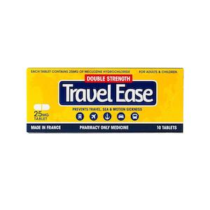 Medicines Digestive Health: Travel Ease Double Strength 25mg Tablets 10s