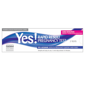 Sexual Health Pregnancy Tests: SBM Yes Pregnancy Test 2pk
