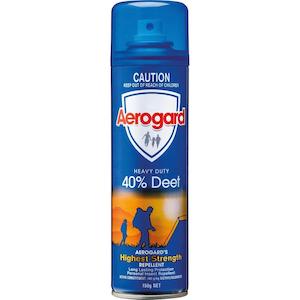 Sun Travel Insect Repellents: Aerogard 40% Deet Aerosol 150g