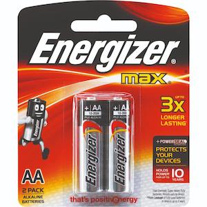 Energizer E91BP2 AA 2pk