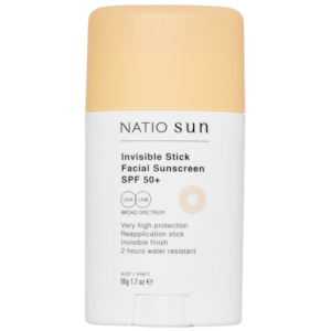 Sun Travel Sun Protection: Natio Invisible Stick Facial Sunscreen SPF 50+ 50g