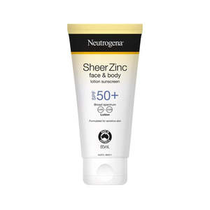 Sun Protection Tanning Sun Protection: Neutrogena Sheer Zinc Body Ltn SPF50+ 85ml