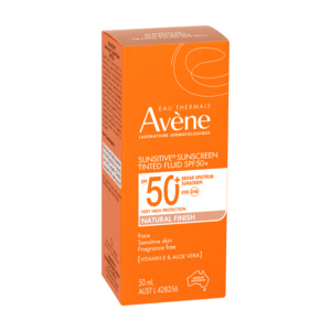 Sun Protection Tanning Sun Protection: Avene Sunsitive Sunscreen Tinted Fluid SPF50+ 50ml