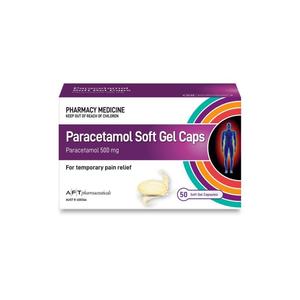 AFT Paracetamol Soft Gel Caps 500mg 50s