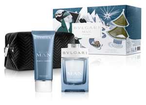 Bvlgari Man Glacial Essence EDP Pouch Set 100ml