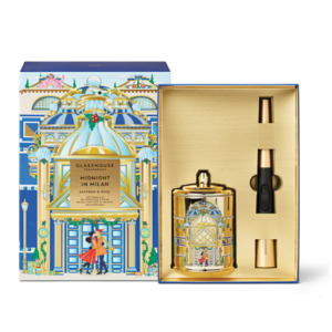 Glasshouse Midnight in Milan Candle and Lighter Gift Set 2pcs
