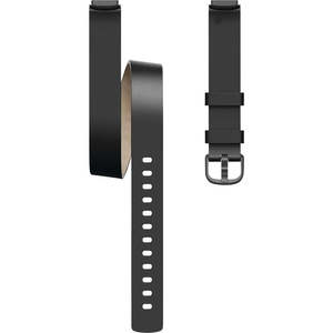 Fitbit Luxe Leather Double Wrap Band Black