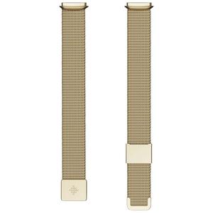 Other Home Health Devices: Fitbit Luxe Metal Mesh Band Soft Gold