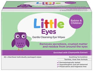 Eye Ear Care: Little Eyes Cleansing Wipes 30