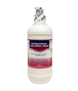 Cetomacrogol 90% + Glycerol 10% Cream 500Ml