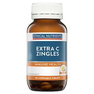 Ethical Nutrients: Ethical Nutrients Extra C Zingles Orange50 Chewabletablets