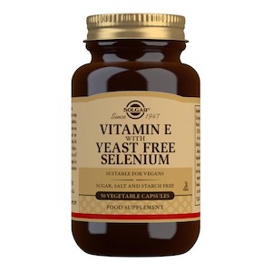 Solgar: Solgar Vitamin E Yeast Free & Selenium 50 Capsules