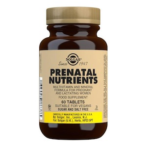 Solgar: Solgar Prenatal Nutrients 60 Tabs