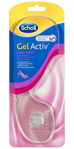 Scholl: Scholl Gel Activ Insoles For Women Open Heels Shoe Cushioning & Comfort