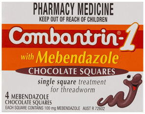 Digestion Tummy: Combantrin1 Chocolate Squares  4 Squares