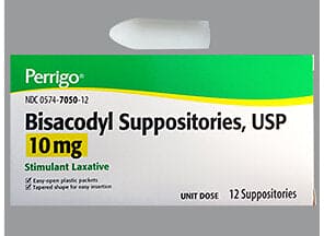 Bisacodyl Suppositories 10Mg