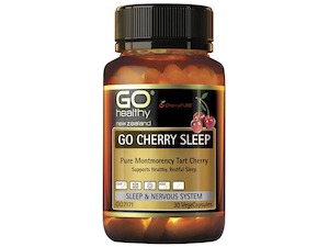 Go Healthy: Go Healthy Cherry Super Sleep - Pure Montmerancy Tart Cherry  (30 Vcaps)