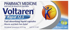 Voltaren Rapid 12.5mg Liquid Capsule 20 Pack