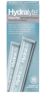 Digestion Tummy: Hydralyte Ice Block Lemonade 16Pk