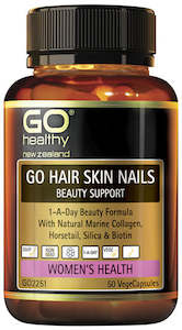 Go Healthy: Go Healthy Hair Skin Nails Beauty Support - 1-A-Day Beauty Formula (50 Vcaps)