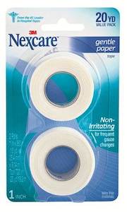 Nexcare Gentle P/Tape 2/Pk 25Mm X 9.1M