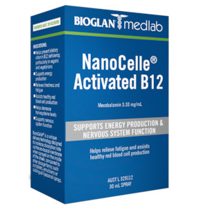 Bioglan Medlab Nanocelle Activated B12 30ml