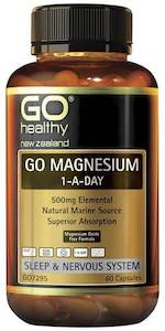 Go Healthy Magnesium 1-A-Day - 500Mg Elemental (60 Caps)
