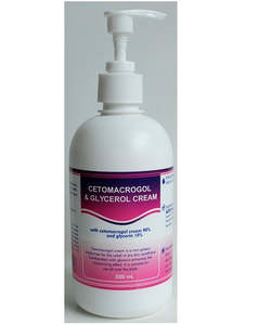 Dry Skin: Cetomacrogol 90% Glycerol 10% Cream 460gm
