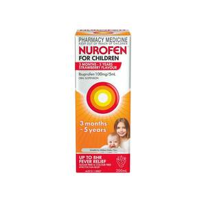 Pain Relief: Nurofen Child 3Th-5Yr Strwb 200Ml