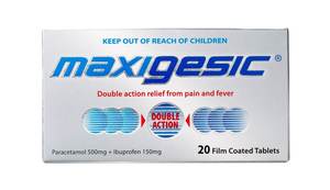 Pain Relief: Maxigesic 20 Tabs