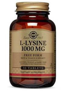 Solgar L-Lysine 1000Mg 50 Tablets