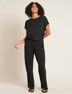 Boody Women'S Downtime Wide Leg Lounge Pant - Black / L