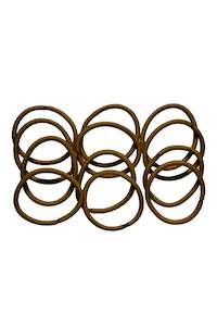 Mita: MITA HE4424BR Snag Free Elastics Thick Brown (Pack of 12)