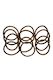MITA HE4424BR Snag Free Elastics Thick Brown (Pack of 12)