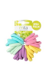 Mita: Mita HE4035CD Softies Hair Ties Multi Colours (Pack of 25)
