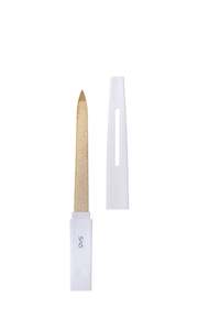 Qvs: QVS 10-1833 Sapphire Nail File Gold Large