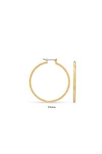 Earrings: EarSense Faceted Hoop Gold 35mm