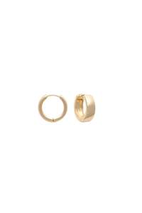 Earrings: EarSense Gold 19mm Plain Huggie