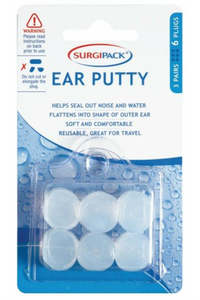 Eye Ear Care: SurgiPack Ear Plug Putty Swim & Noise 3 Pairs