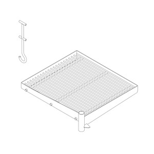 Parts: Cooking Grid and Hook