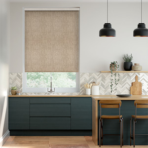 Roller Blinds: Thermal Luxe Dimout Biscuit Roller Blind