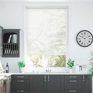 Roller Blinds: Splash Sonny Arctic White Sunscreen Roller Blind